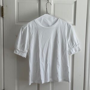 Ann Taylor White Tee, M